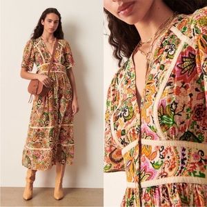 Ba&sh Benja Paisley Maxi Dress Women’s Size S / US 4